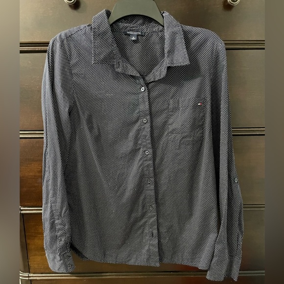 Tommy Hilfiger Polka Dot Button Down - Picture 1 of 3